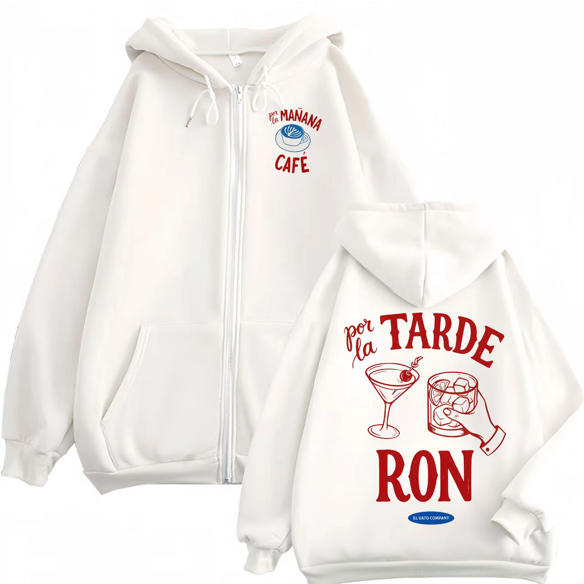Women'S Fashion Zip Up Hoodies - Rapper Bad Bunny Merch Zipper Hoodies