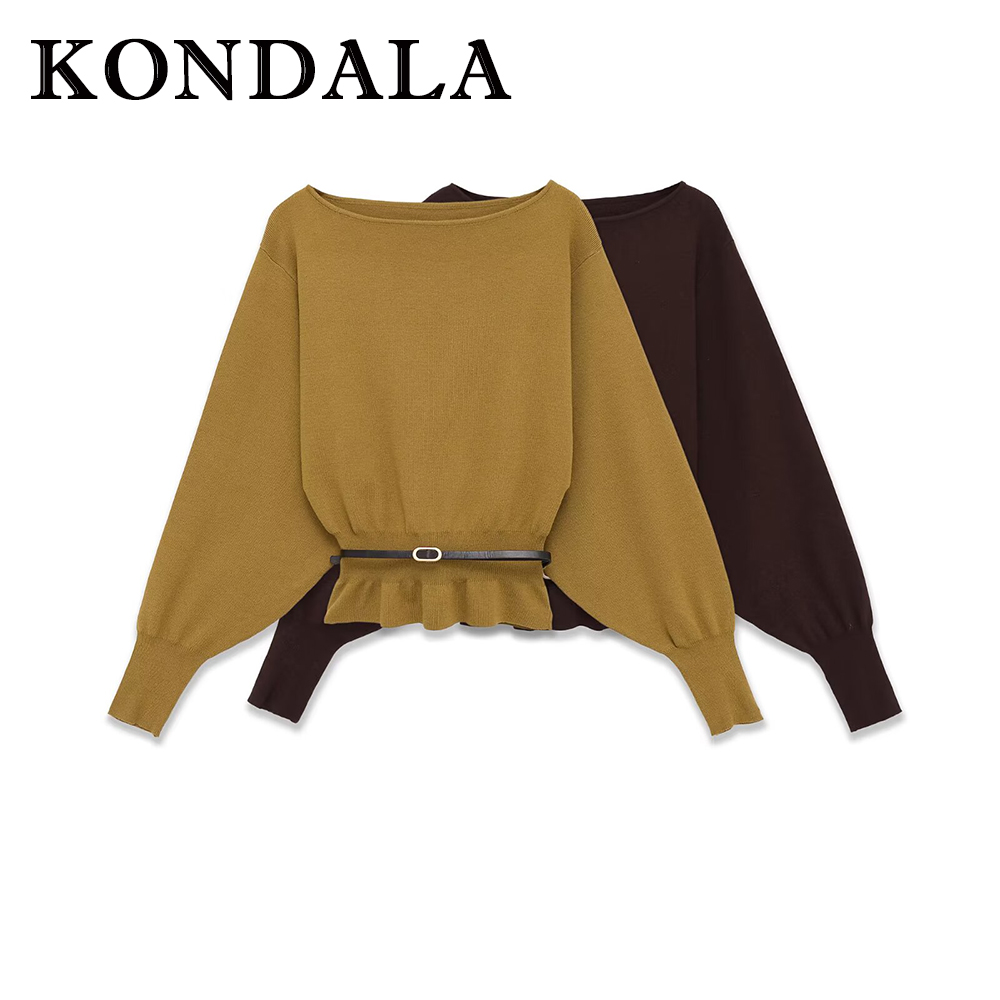 Women'S Fashion Trends Fall 2025 - KONDALA Vintage Solid Fashion 2025 Knit