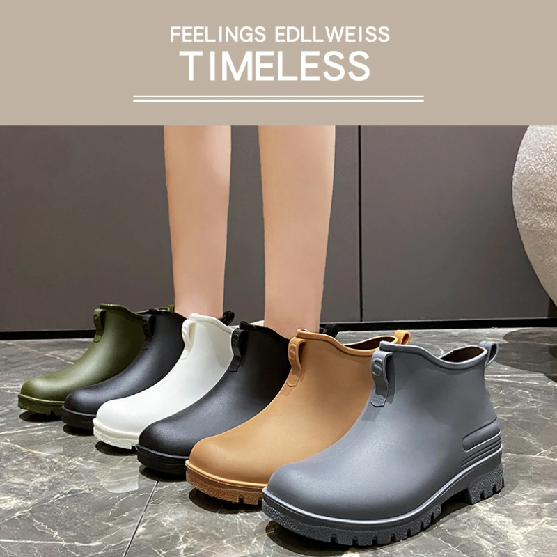 Women'S Fashion Rain Boots - Couple Fashion Rain Boots Outdoor Waterproof