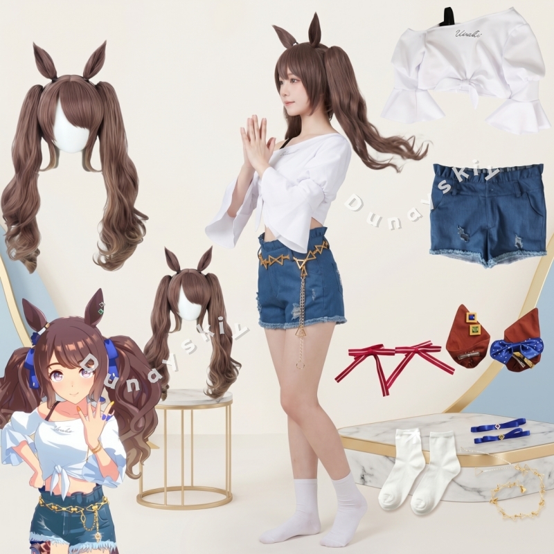 Denim Shorts Women - Uma Musume Tosen Jordan Pretty Derby