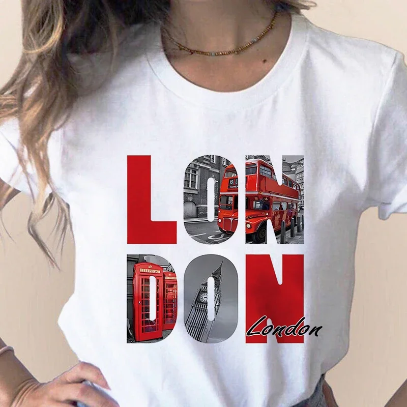 Women'S Fashion London - Fashion City Printed T-shirt Paris London