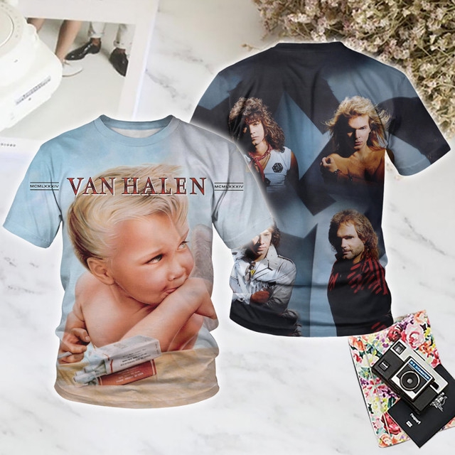 Women Fashion Usa - Men's T-Shirt Rock VAN HALEN Band