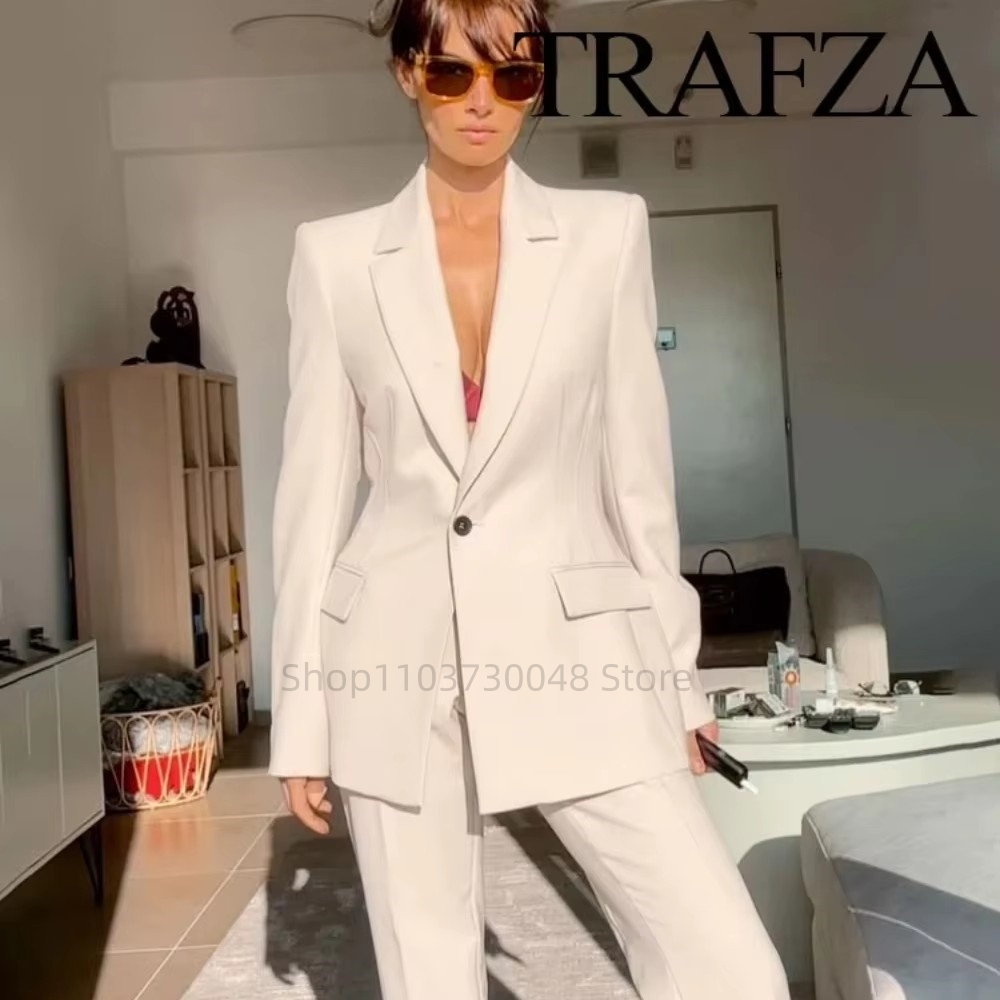 Women'S Fashion Jersey - Fashion Office Ladies Blazer and Pants