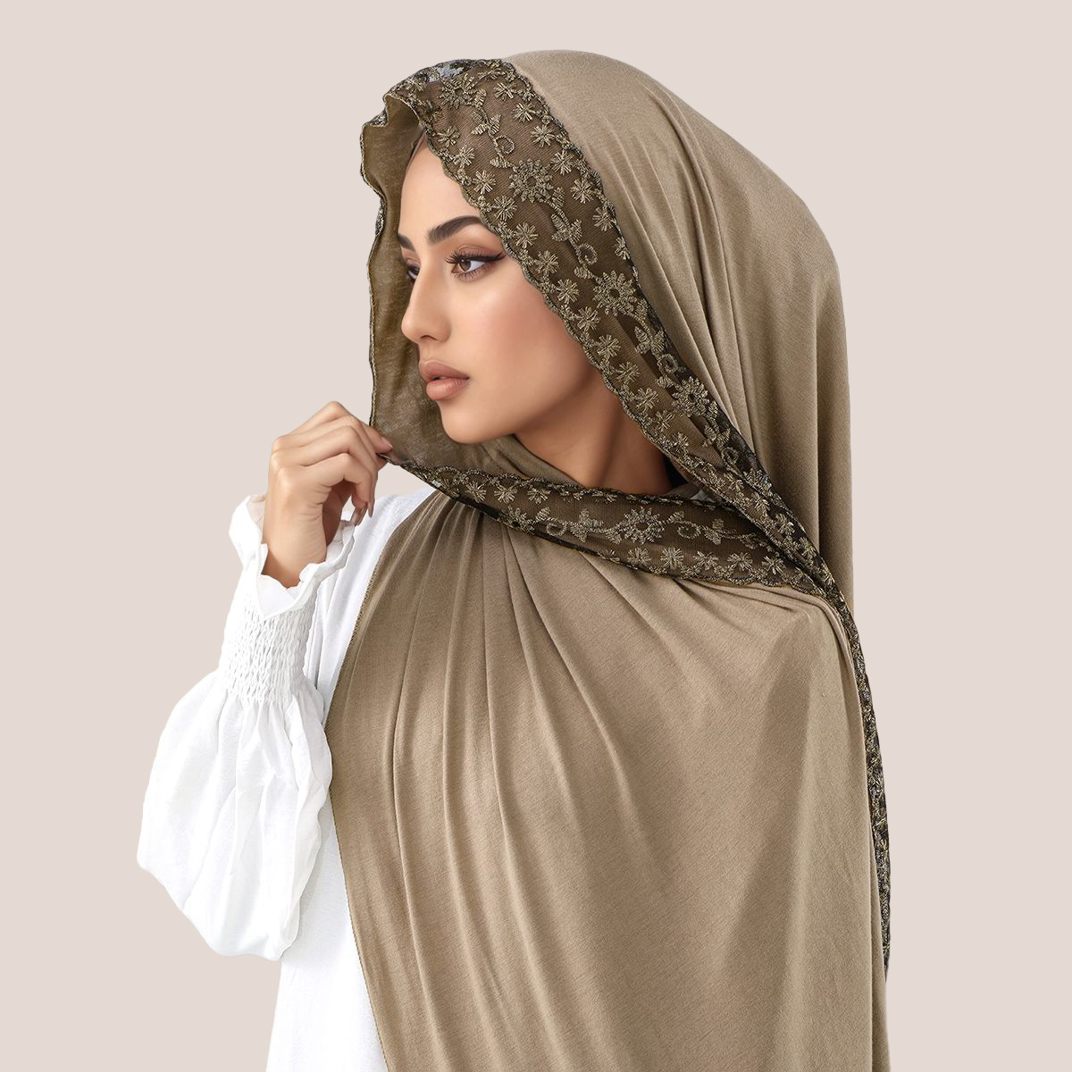 Lace Embroidery Cotton Jersey  - Women'S Fashion Jersey recension och pris