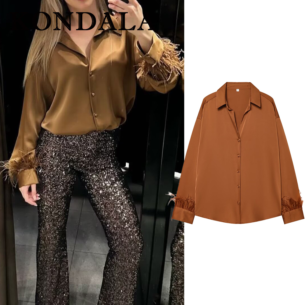 KONDALA Vintage Solid Orange T - Women'S Fashion Trends Fall 2025 recension och pris