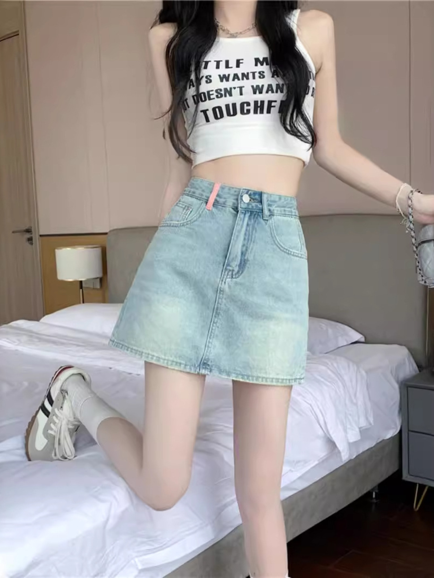 Women's Vintage Washed Denim S - Denim Shorts Women recension och pris