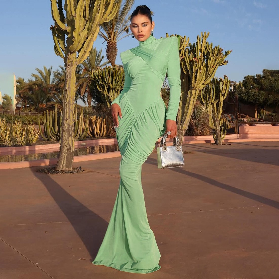 Elegant Party Dress For Woman  - Women'S Fashion Jersey recension och pris