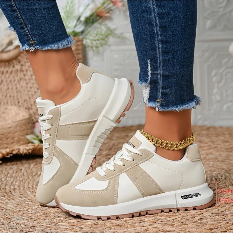 Fashion Striped Women's Lightw - Women'S Yellow Fashion Sneakers recension och pris