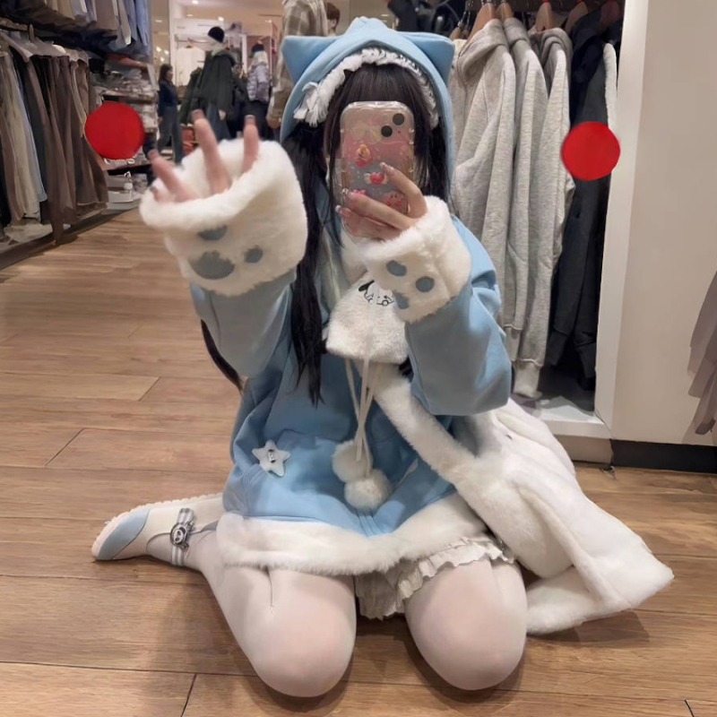 Japanese Cute Anime Embroidery - Women'S Fashion Zip Up Hoodies recension och pris