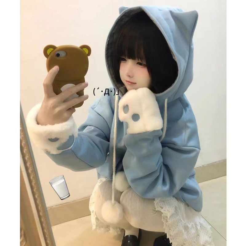 Japanese Cute Anime Embroidery - Women'S Fashion Zip Up Hoodies recension och pris