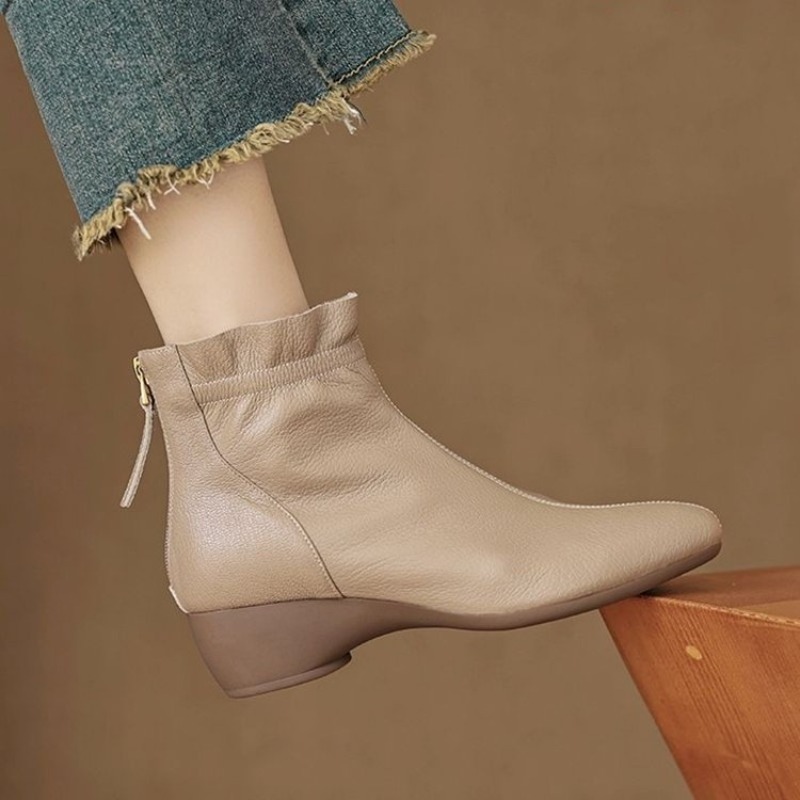 Winter Women Mid-calf Leather  - Women'S Fashion Rain Boots recension och pris
