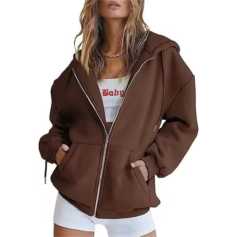 spring autumn Fashion zipper W - Women'S Fashion Zip Up Hoodies recension och pris