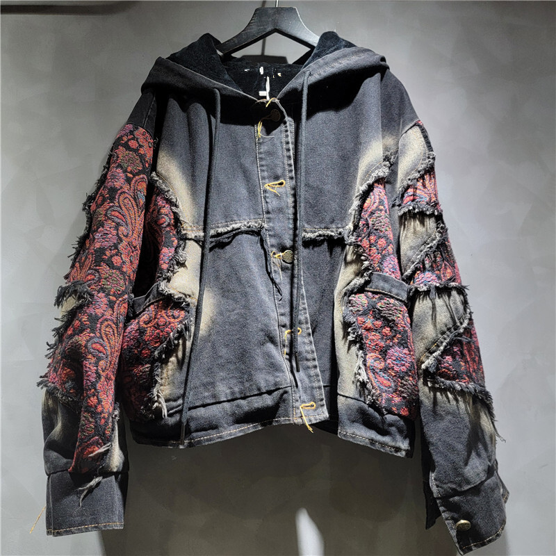 WTHT Fashion Women's Wash Patc - Women'S Fashion Denim Jacket recension och pris