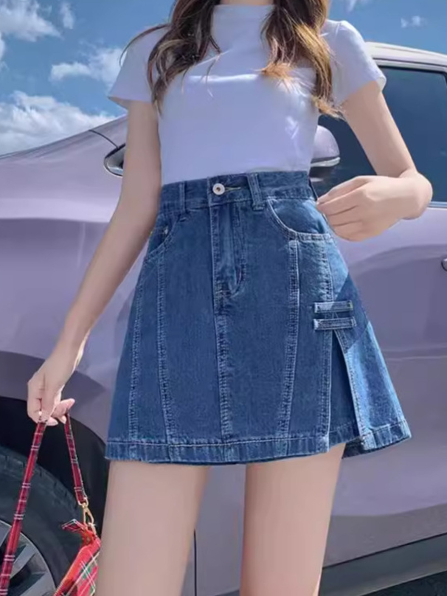 Women's Vintage Washed Denim S - Denim Shorts Women recension och pris