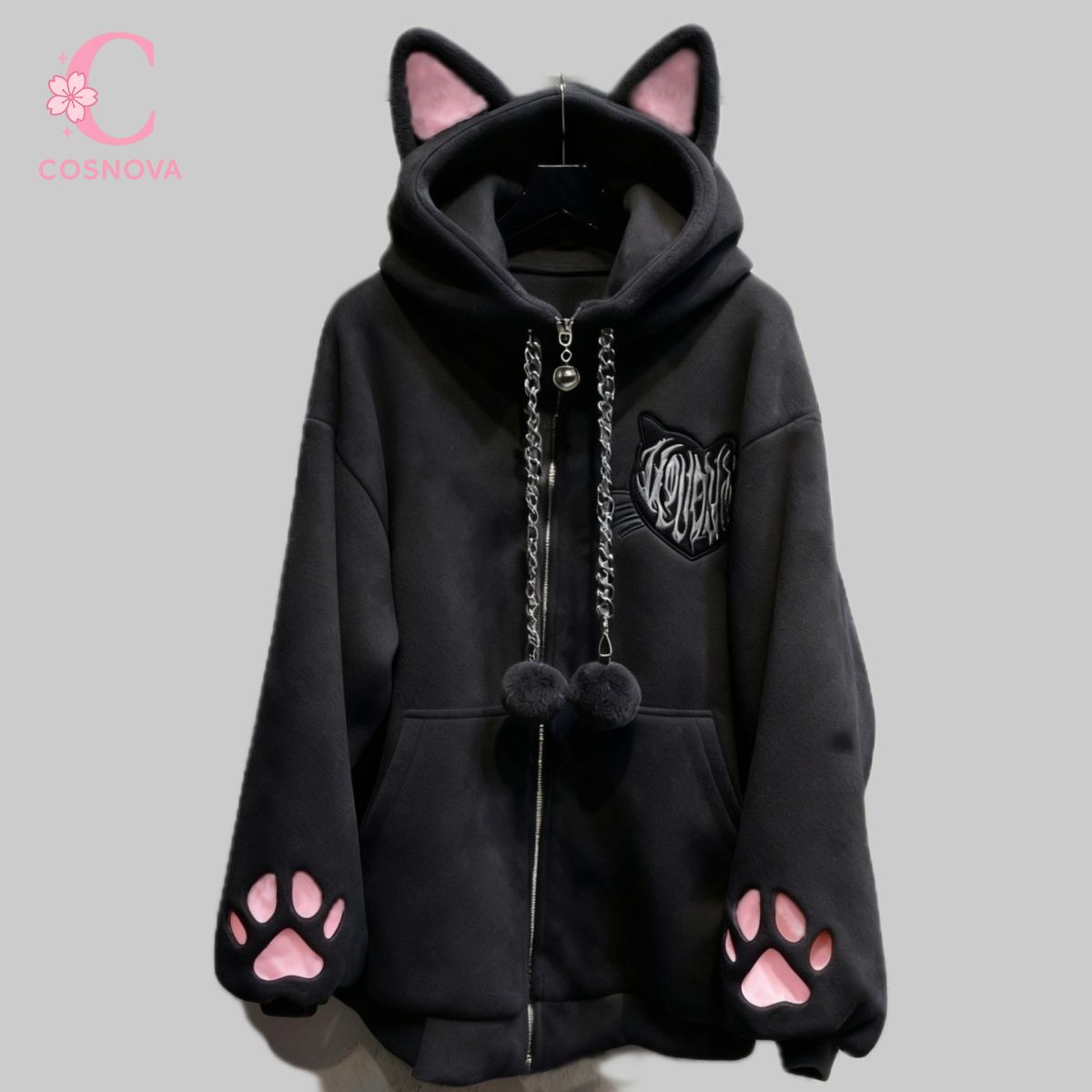 Harajuku Punk Gothic Anime Ins - Women'S Fashion Zip Up Hoodies recension och pris