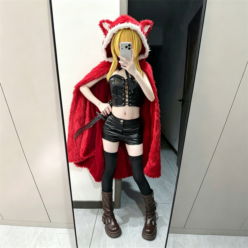 Game Black Souls Cosplay Cloak - Corset Top Boned recension och pris