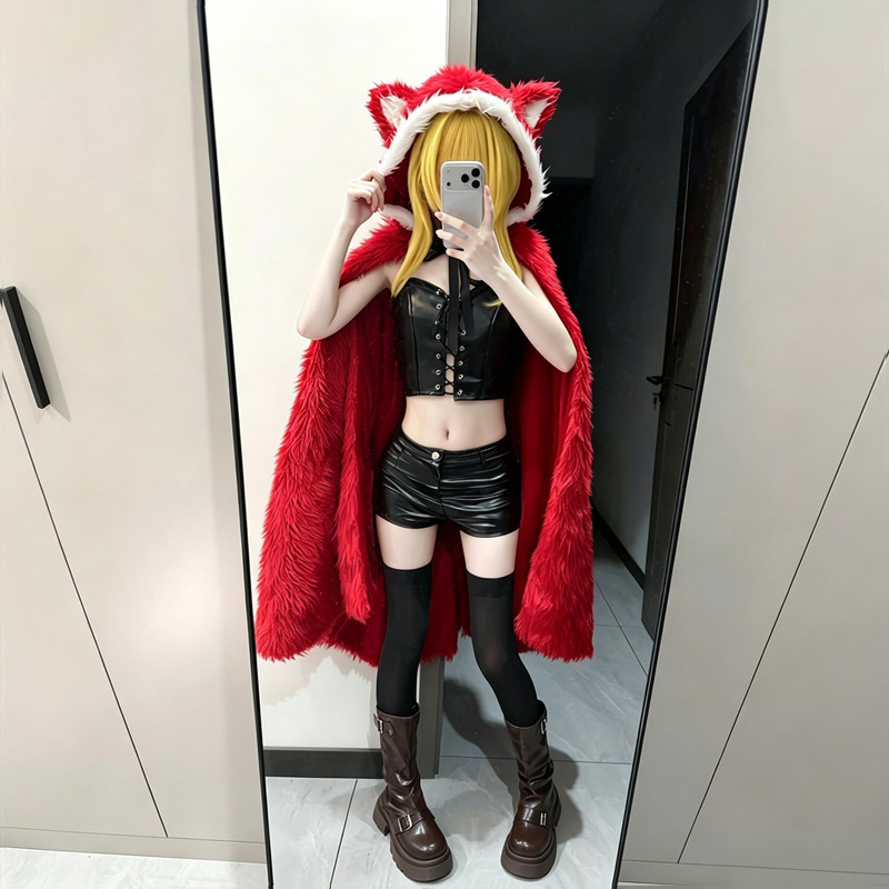 Game Black Souls Cosplay Cloak - Corset Top Boned recension och pris