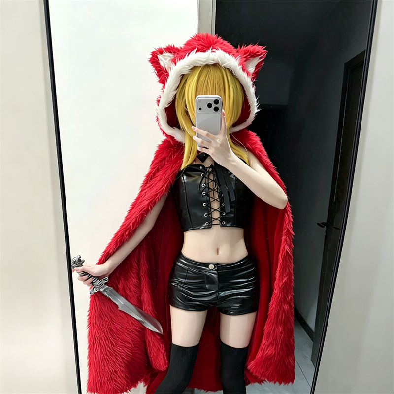 Game Black Souls Cosplay Cloak - Corset Top Boned recension och pris