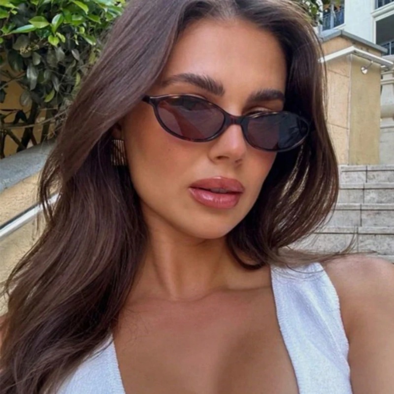 Retro Oval Frame Sunglasses Fa - Women Fashion Glasses recension och pris