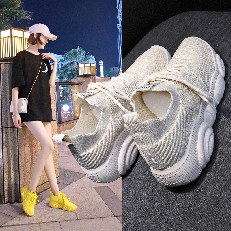 Fashion Sneakers Women Platfor - Women'S Yellow Fashion Sneakers recension och pris