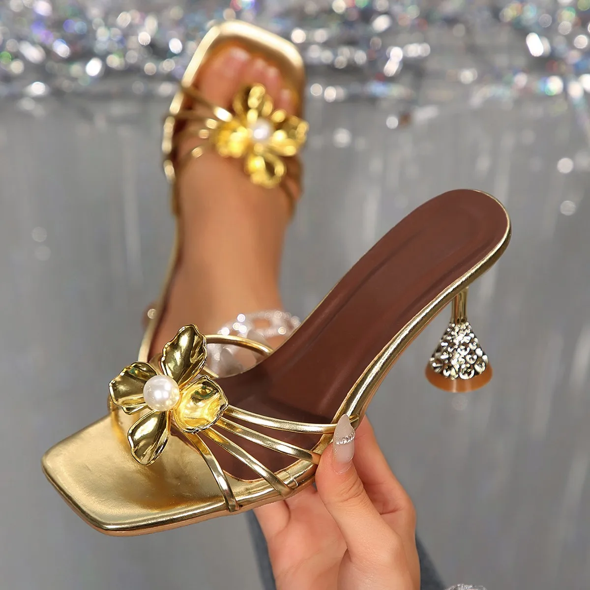 Vintage Metal Flower Crystal C - Women Fashion Ideas recension och pris