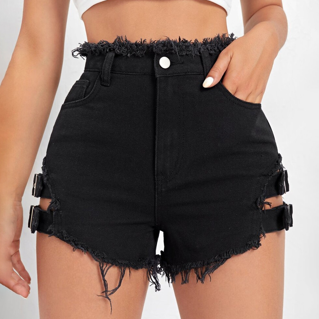 Women High Waist Denim Shorts  - Denim Shorts Women recension och pris