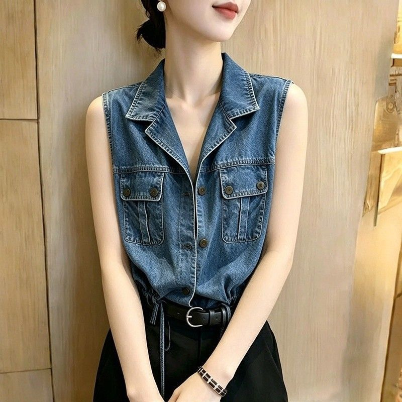 Super Nice Denim Shirt Top Wom - Women'S Fashion Denim Jacket recension och pris