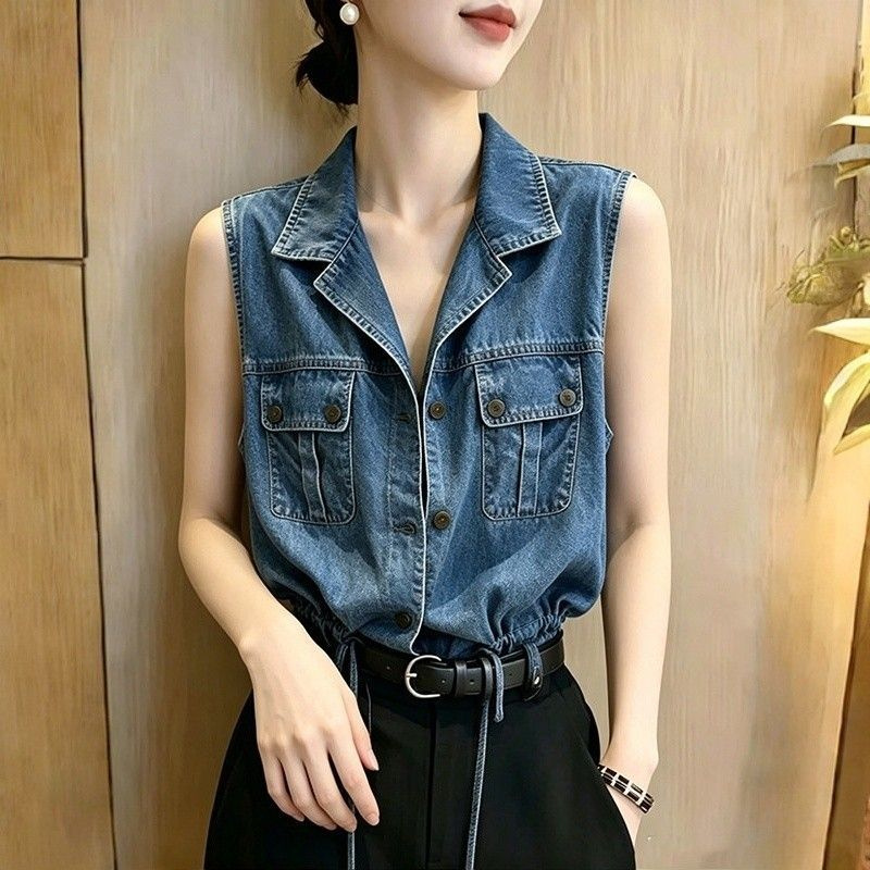 Super Nice Denim Shirt Top Wom - Women'S Fashion Denim Jacket recension och pris