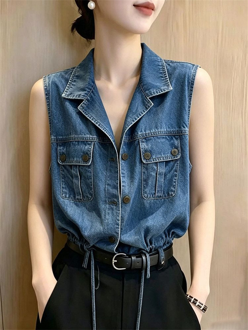 Super Nice Denim Shirt Top Wom - Women'S Fashion Denim Jacket recension och pris