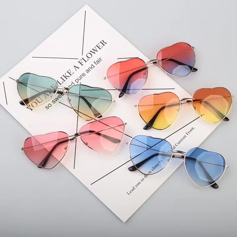 Fashion Heart Shaped Metal Sun - Women Fashion Glasses recension och pris