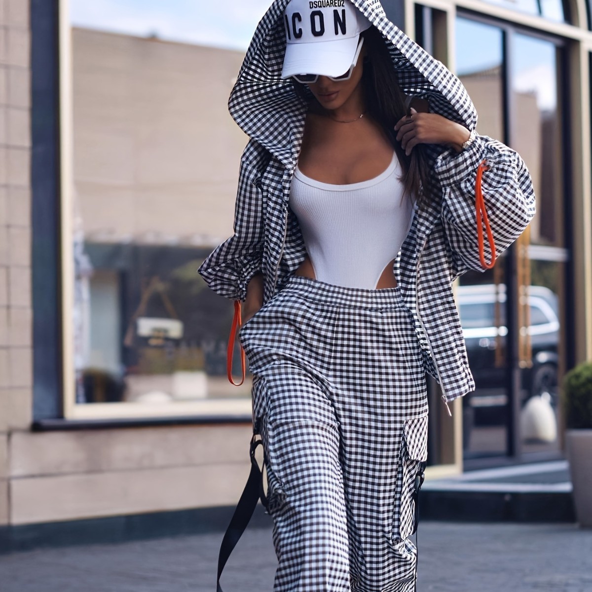 Spring Autumn Casual Plaid Pri - Women'S Fashion Zip Up Hoodies recension och pris