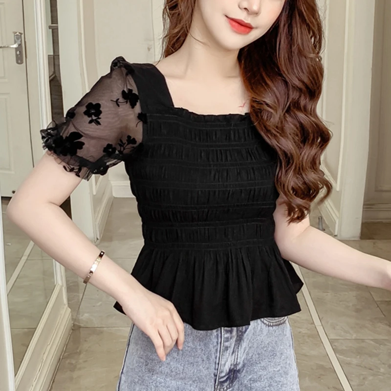 Summer Puff Sleeve Corset Top  - Corset Top Boned recension och pris