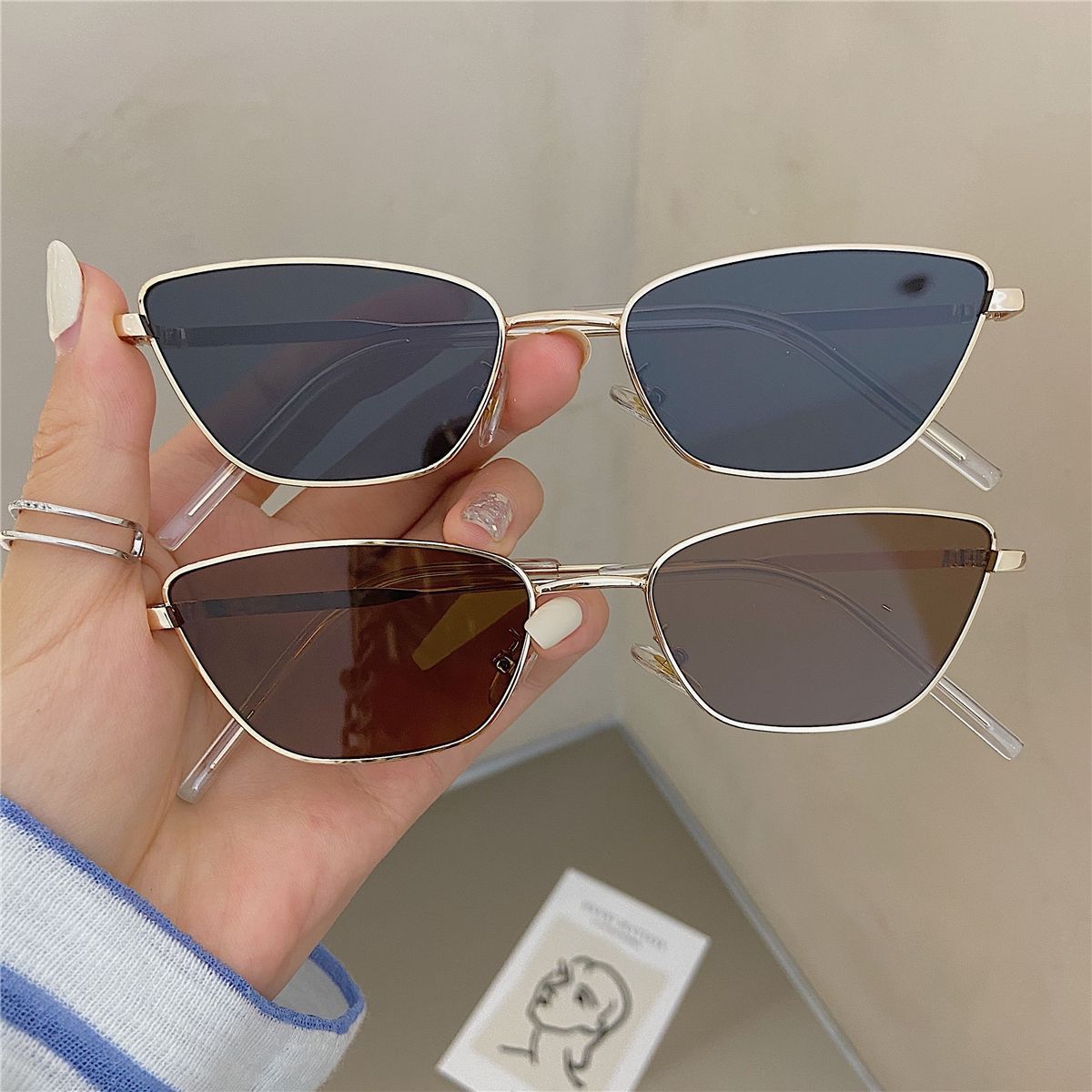 Fashionable Rhombus-Shaped Met - Women Fashion Glasses recension och pris