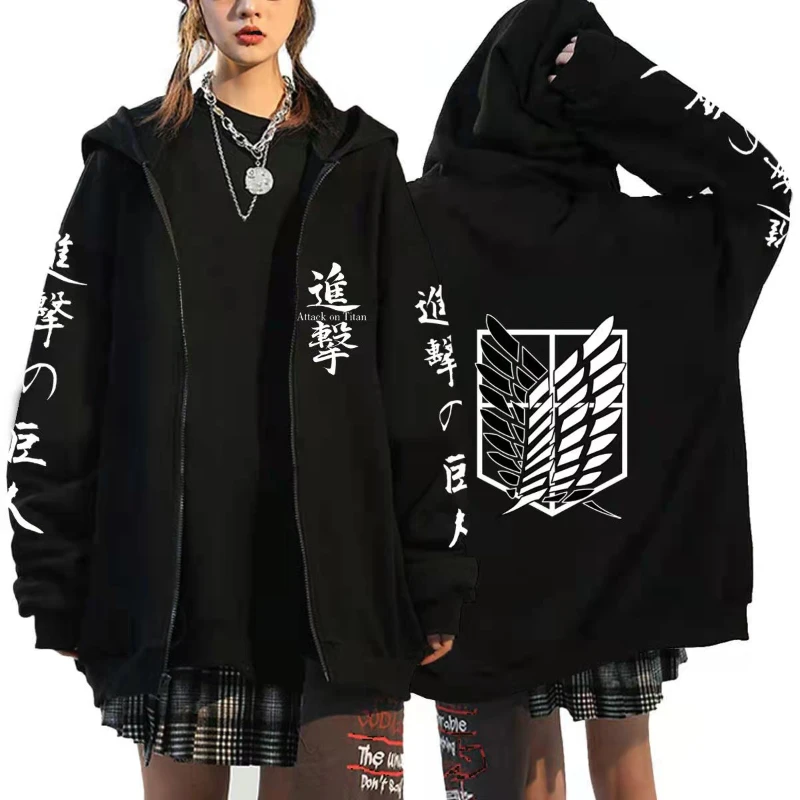 Anime Zipper Hoodie Sports Coa - Women'S Fashion Zip Up Hoodies recension och pris