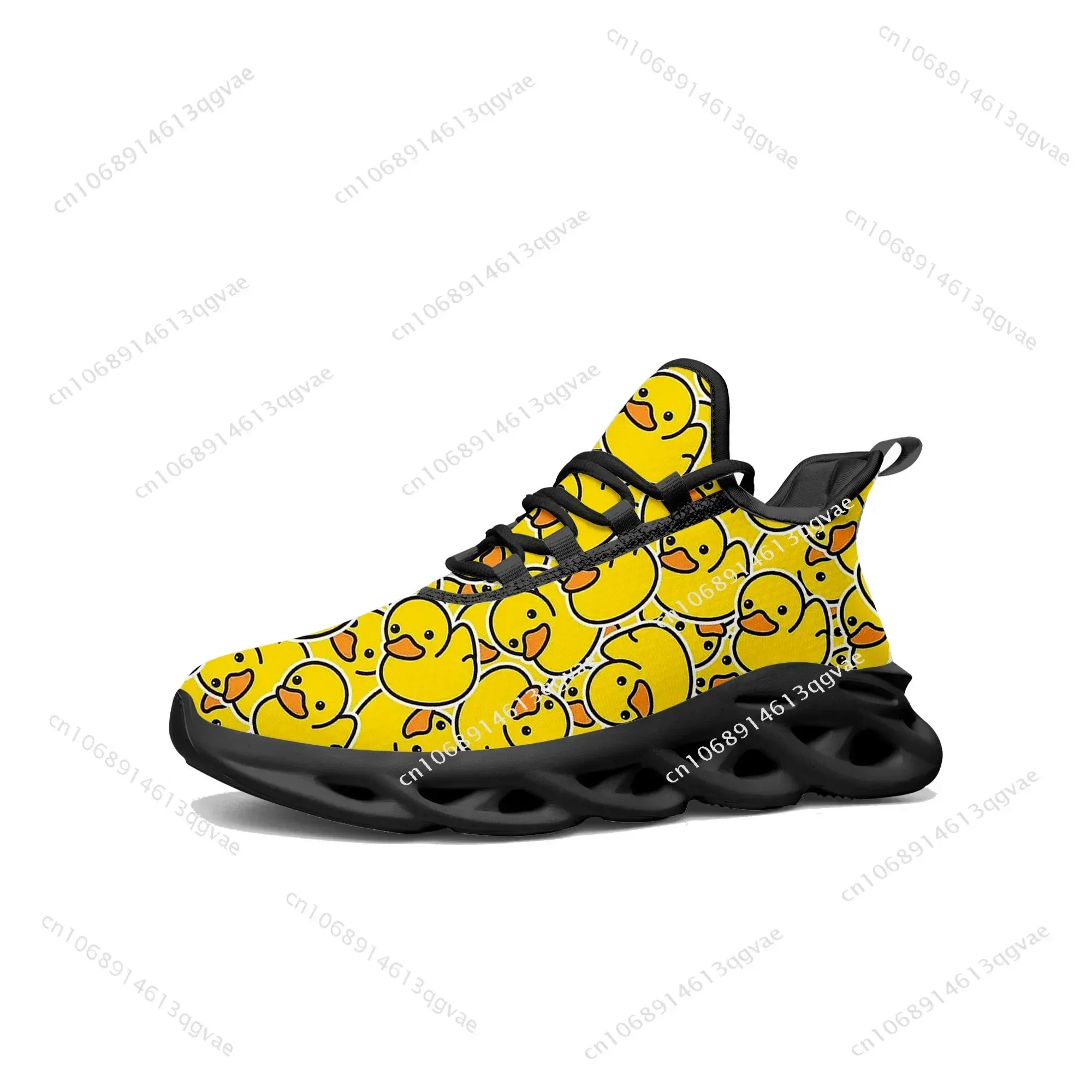 Yellow Duck Printed Flats Snea - Women'S Yellow Fashion Sneakers recension och pris