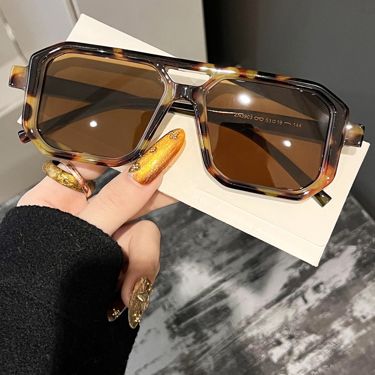 New Retro Square Double Beam S - Women Fashion Glasses recension och pris