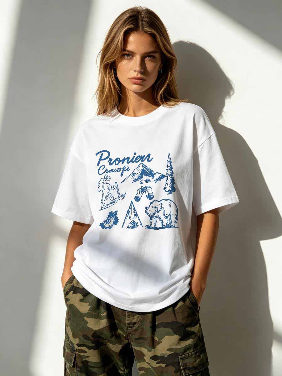 T-Shirts Land Free Women Cotto - Women Fashion Usa recension och pris