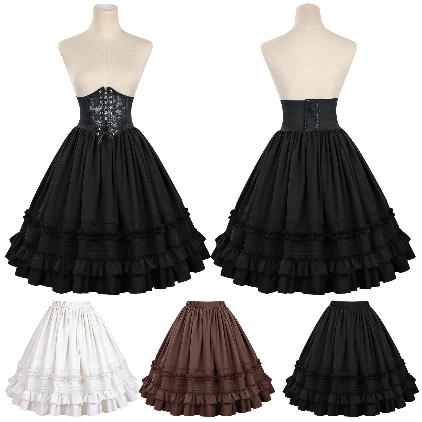 Women Medieval steampunk Layer - Corset Top Boned recension och pris
