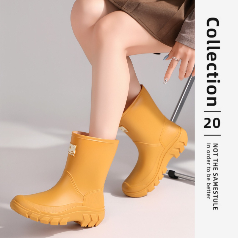Women's Mid-Calf Fleece Lined  - Women'S Fashion Rain Boots recension och pris
