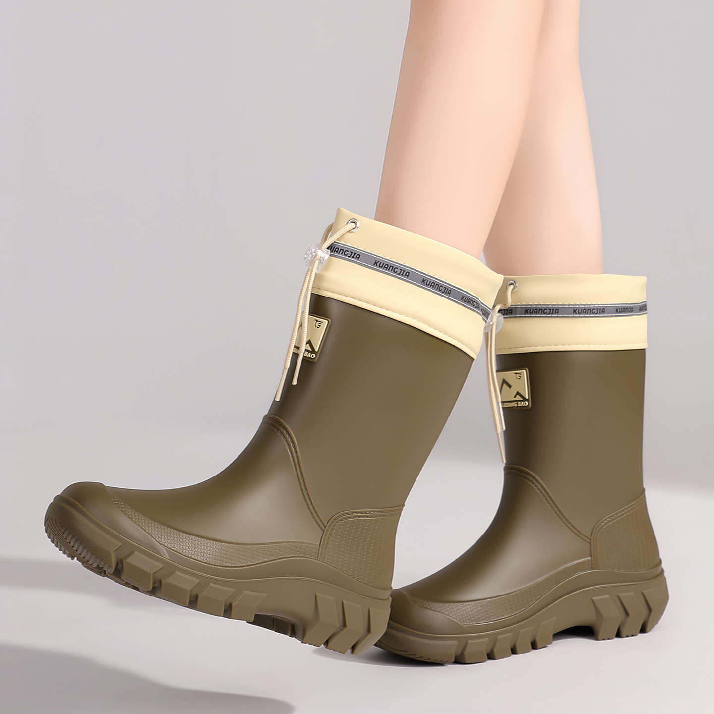 Women's Mid-Calf Fleece Lined  - Women'S Fashion Rain Boots recension och pris