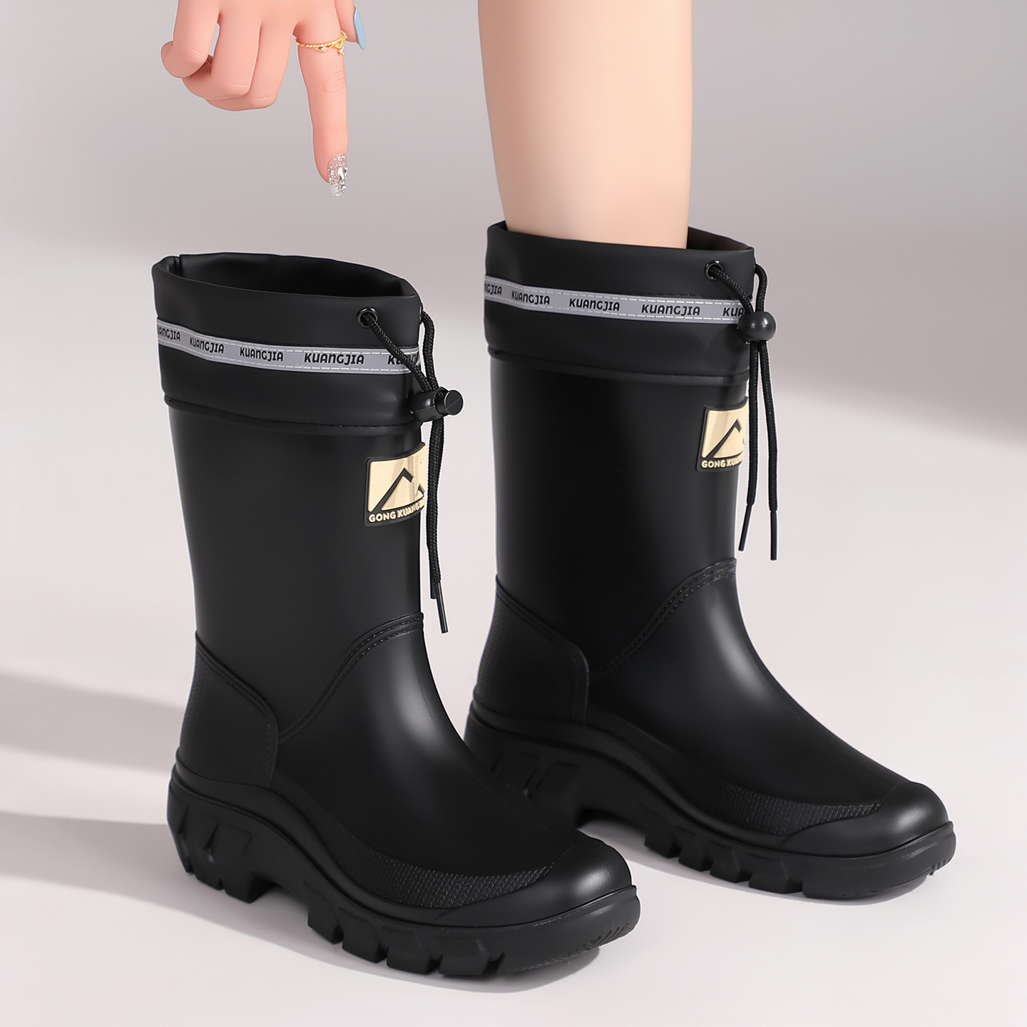 Women's Mid-Calf Fleece Lined  - Women'S Fashion Rain Boots recension och pris