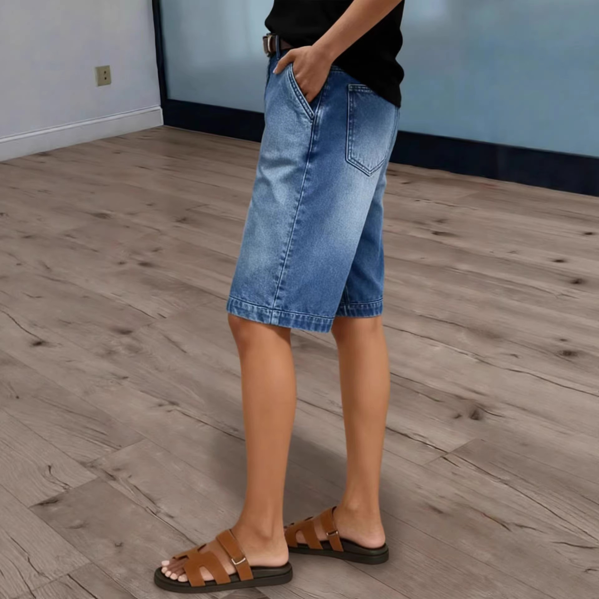 Women Knee Length Denim Shorts - Denim Shorts Women recension och pris