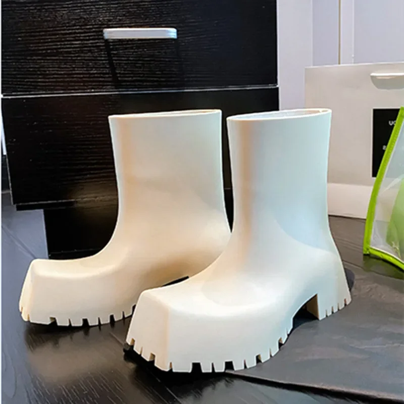 High Quality Soft Leather PU A - Women'S Fashion Rain Boots recension och pris