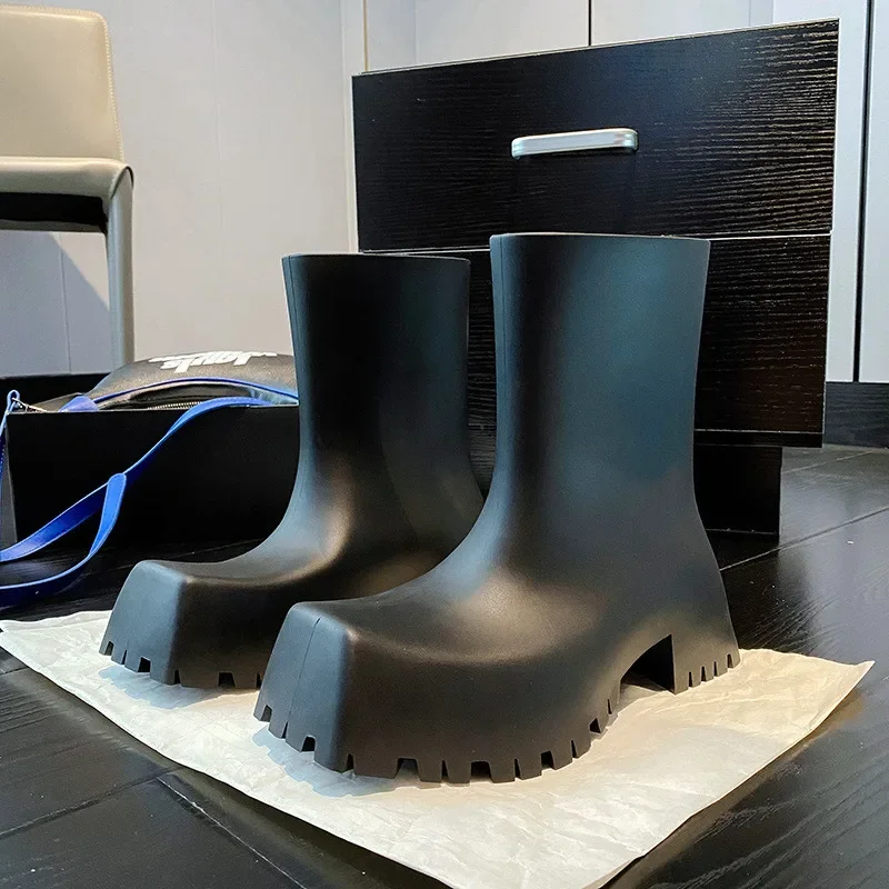 High Quality Soft Leather PU A - Women'S Fashion Rain Boots recension och pris
