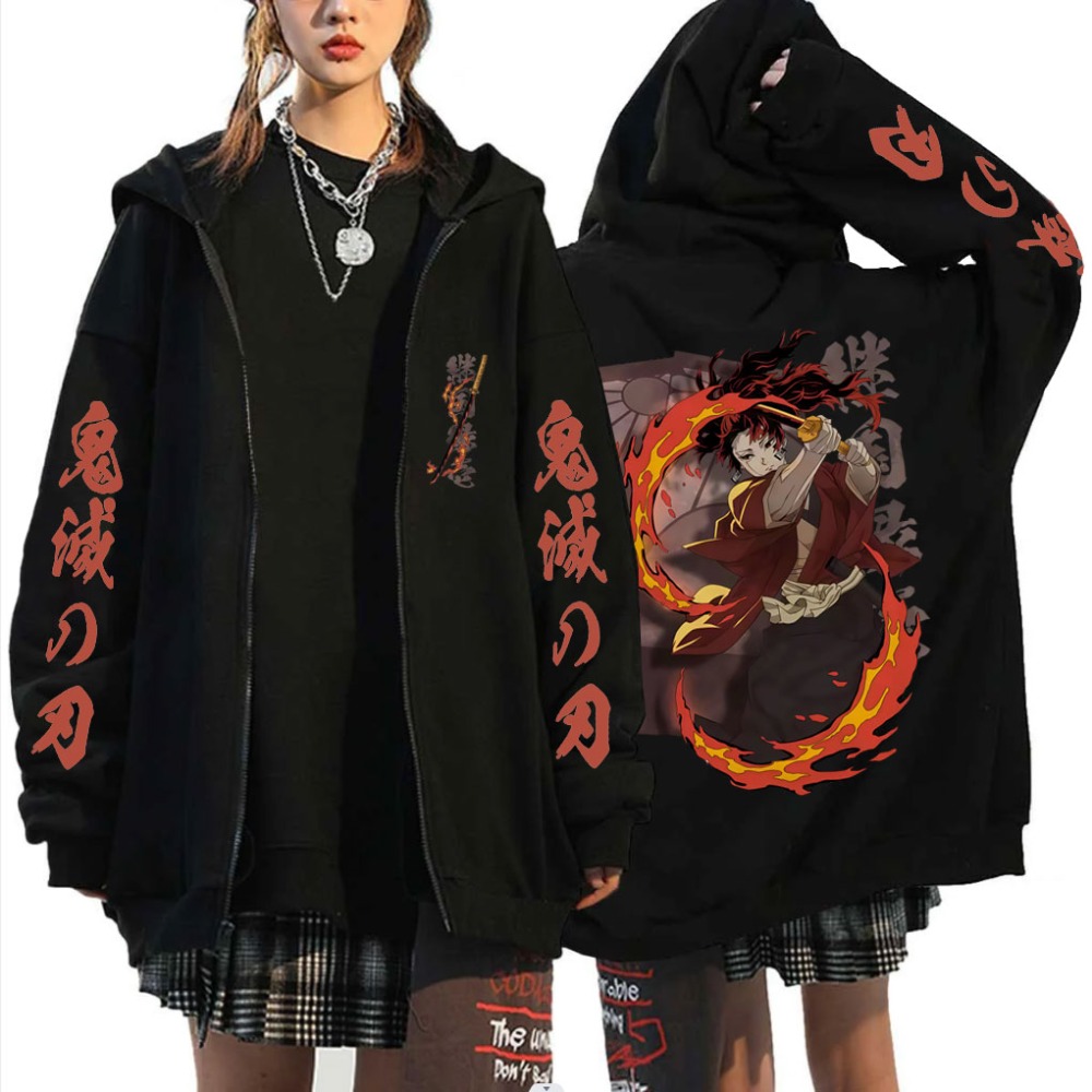 New Demon Slayer Tsugikuni Yor - Women'S Fashion Zip Up Hoodies recension och pris
