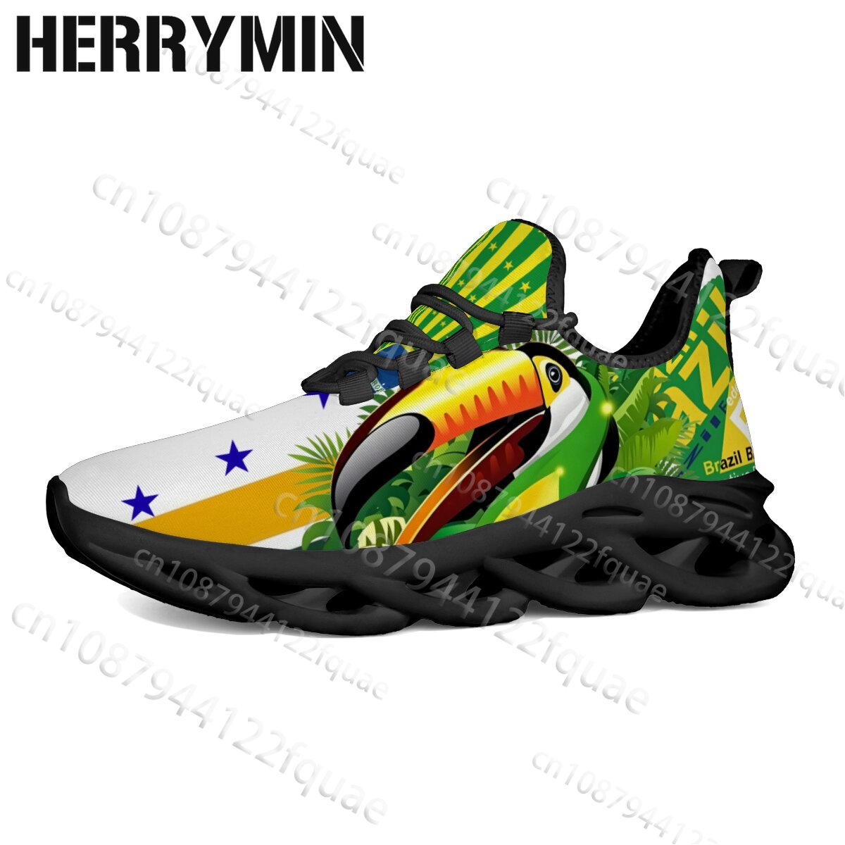 Men Women Brazil Flag Green Ye - Women'S Yellow Fashion Sneakers recension och pris