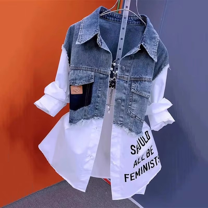 2025 New Spring/Summer Fashion - Women'S Fashion Denim Jacket recension och pris