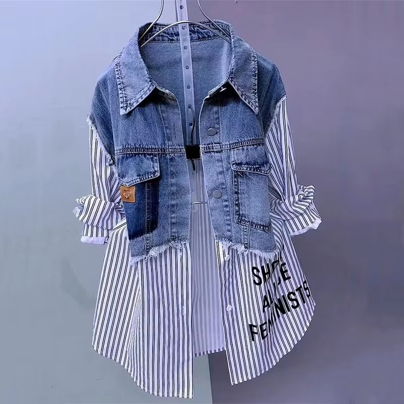 2025 New Spring/Summer Fashion - Women'S Fashion Denim Jacket recension och pris