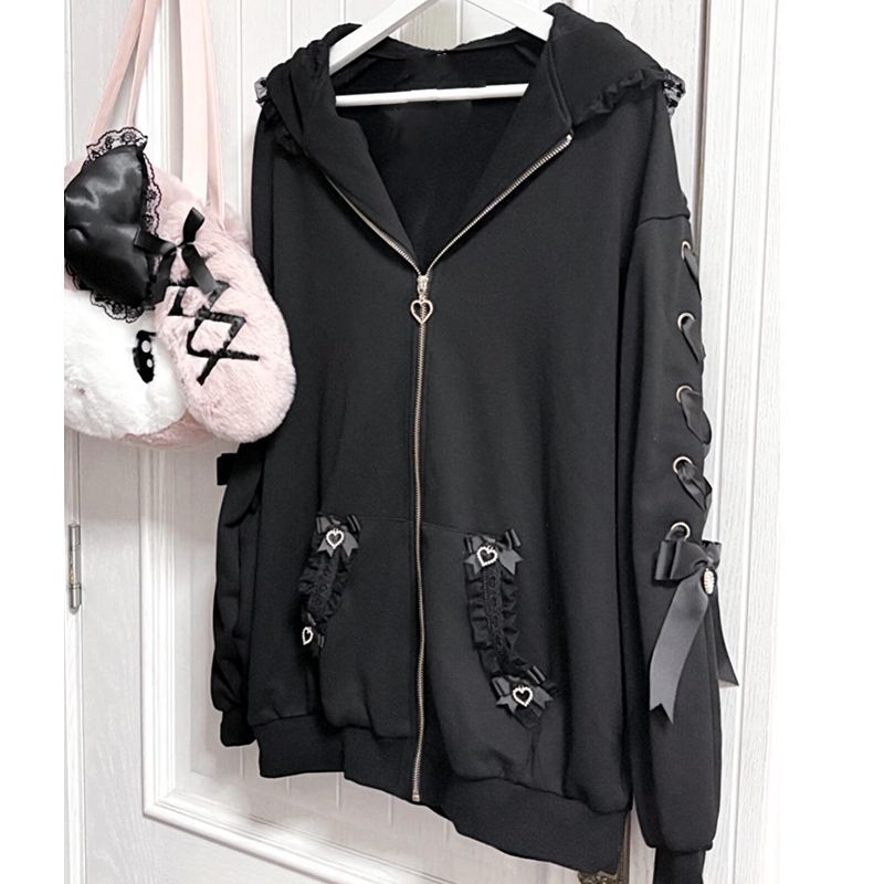 Women Winter Rabbit Ears Lolit - Women'S Fashion Zip Up Hoodies recension och pris