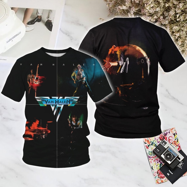 Men's T-Shirt Rock VAN HALEN B - Women Fashion Usa recension och pris